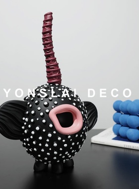 极速现代简约艺术卡通抽象雕塑摆件样板间K客厅家居桌面创意软装