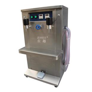 机 新品 W10立式 双头电动q自吸液体灌装 双头大流量润滑油灌 落地式