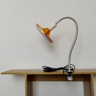 极速万向软管床头宿舍夹式 台灯灯座支架E27螺Q口工作直播补光化妆