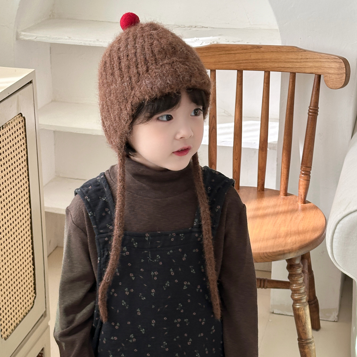 秋冬宝宝帽子男童女孩儿童护耳帽韩系洋气可爱男孩女童针织毛线帽