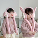 冬季 耳暖女童可爱耳包男童加厚保暖毛绒耳捂 儿童耳罩耳朵会动款