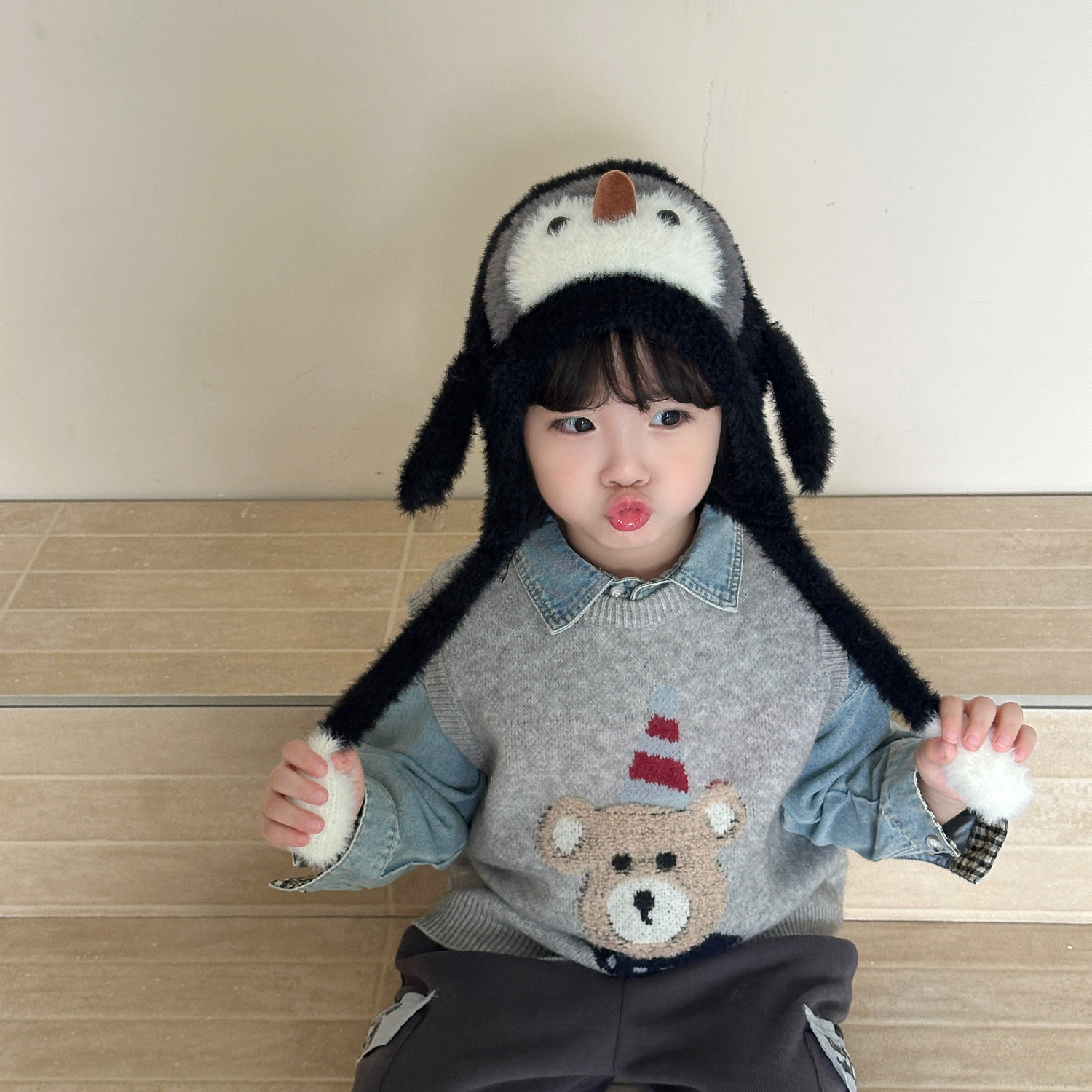 冬季儿童帽子男童女宝宝可爱超萌护耳帽女童加绒保暖毛绒帽会响,童装/婴儿装/亲子装,帽子,淘宝优惠券,粉丝福利购,淘宝优惠卷