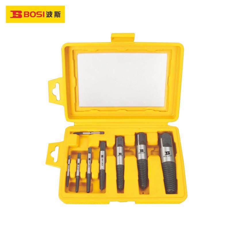 波斯工具8件套合金钢断管断螺丝取出器组套BS522028