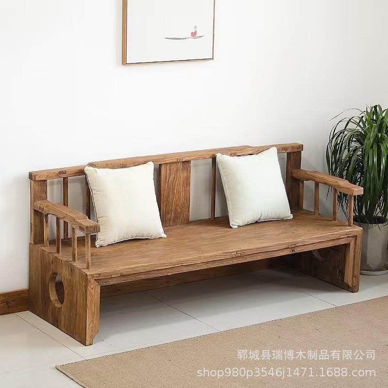 老榆木双人沙发客厅家居新中式实木长椅罗汉床禅椅休闲打坐椅,鲜花速递/花卉仿真/绿植园艺,其它园艺用品,淘宝优惠券,粉丝福利购,淘宝优惠卷