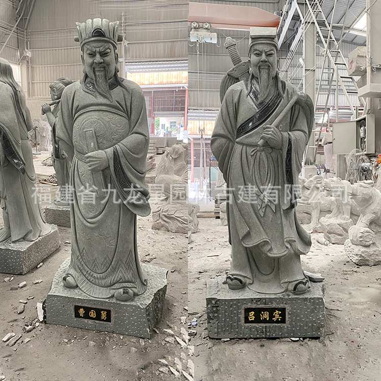 厂家直销石雕八仙过海人物雕像大型园林广场石材雕塑手工精雕石雕