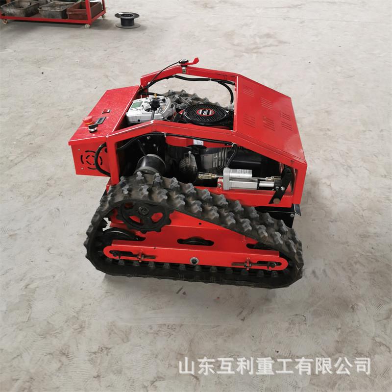 小型履带汽油除草机 园林机械农用果园割草机 智能遥控割草车
