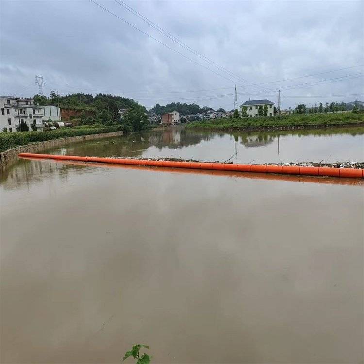 城乡河道一体拦污浮筒 集中管控水上漂浮物流动垃圾拦截塑胶浮排