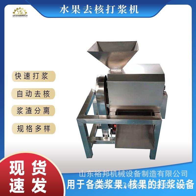 不锈钢水果打浆机设备浆果核果工业渣浆分离机 自动排渣果浆设备