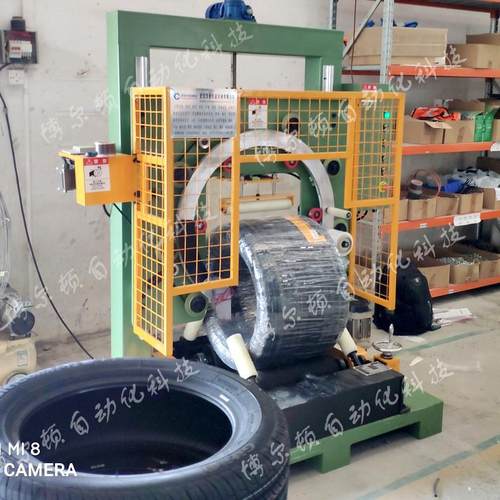 厂家供轮胎缠绕包装机自动胶管包装机立式环体钢带线缆钢丝缠绕机