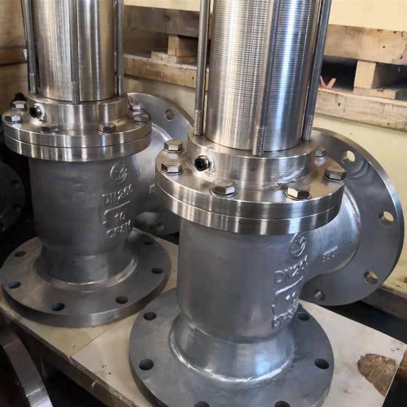 J744X-16P不锈钢304液压排泥阀DN200液压活塞角式快速排泥阀DN250