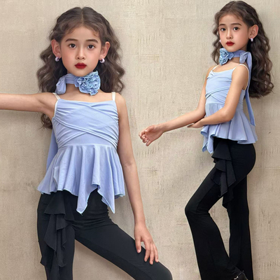 FAZ少儿高级感拉丁舞练功服