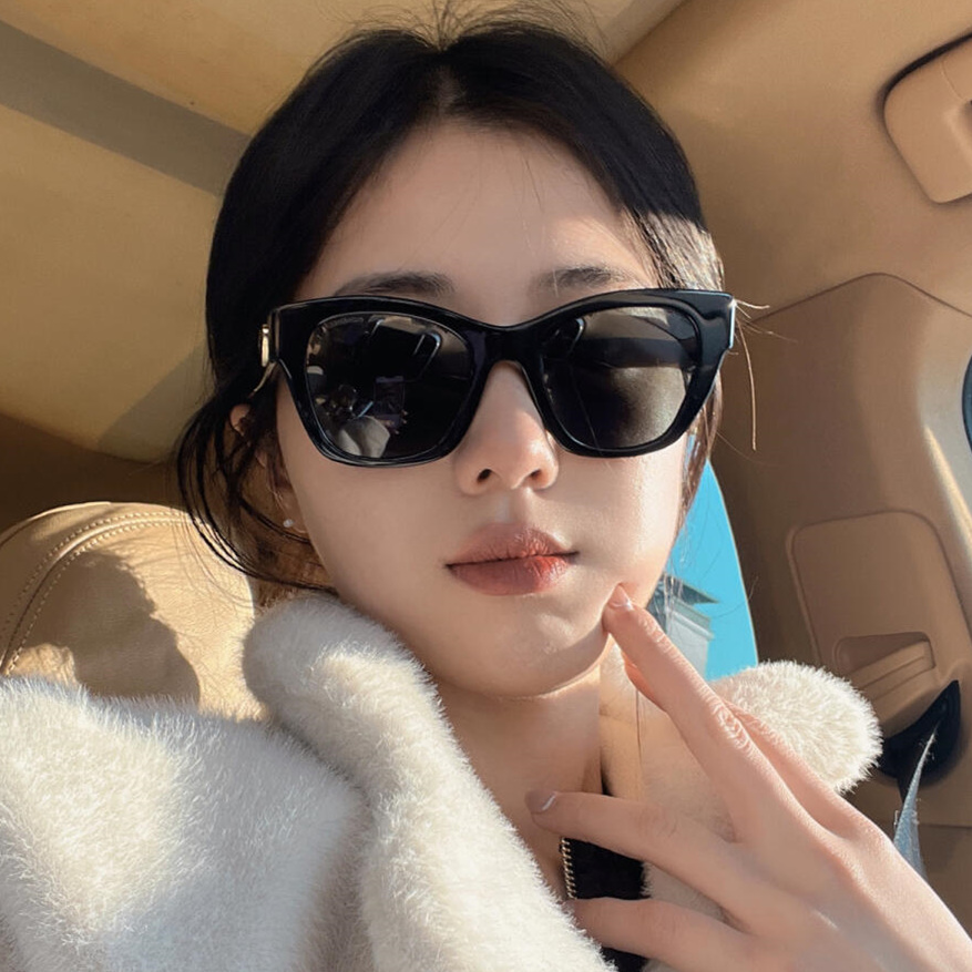 小香墨镜近视太阳镜黑超大框显瘦