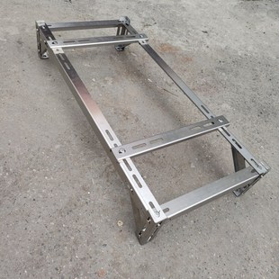 家用不锈钢空调外l机架定制节省空间落地多层叠放减震防震降噪可