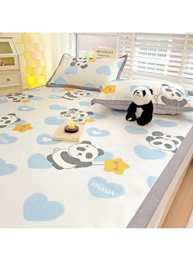 定制夏天冰丝凉席少儿床笠罩120X190X150X90*K135X200X220cm榻榻