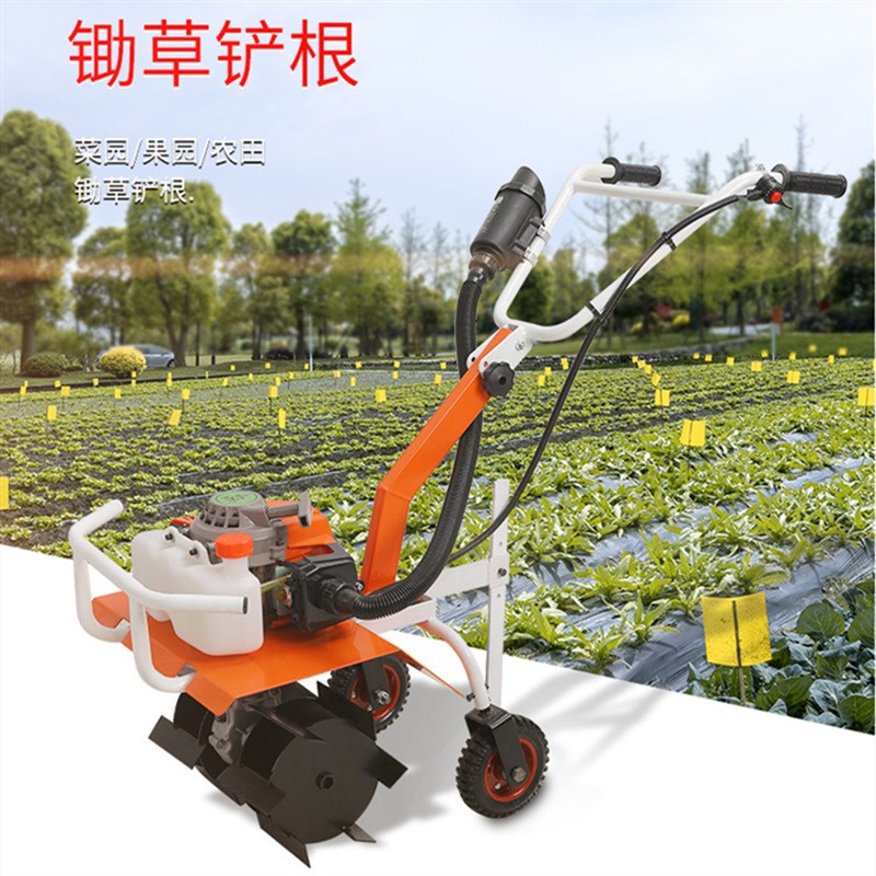 家用小型耕地机手扶式农用旋耕机硬地翻整大棚松土除草机开沟机