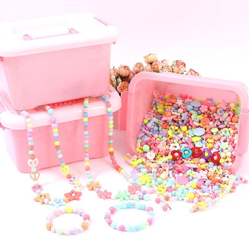 儿童节儿童手工串珠女童穿珠益智玩具diy首饰手链项链饰品绕珠,玩具/童车/益智/积木/模型,手工串珠/穿珠/首饰编织,淘宝优惠券,粉丝福利购,淘宝优惠卷