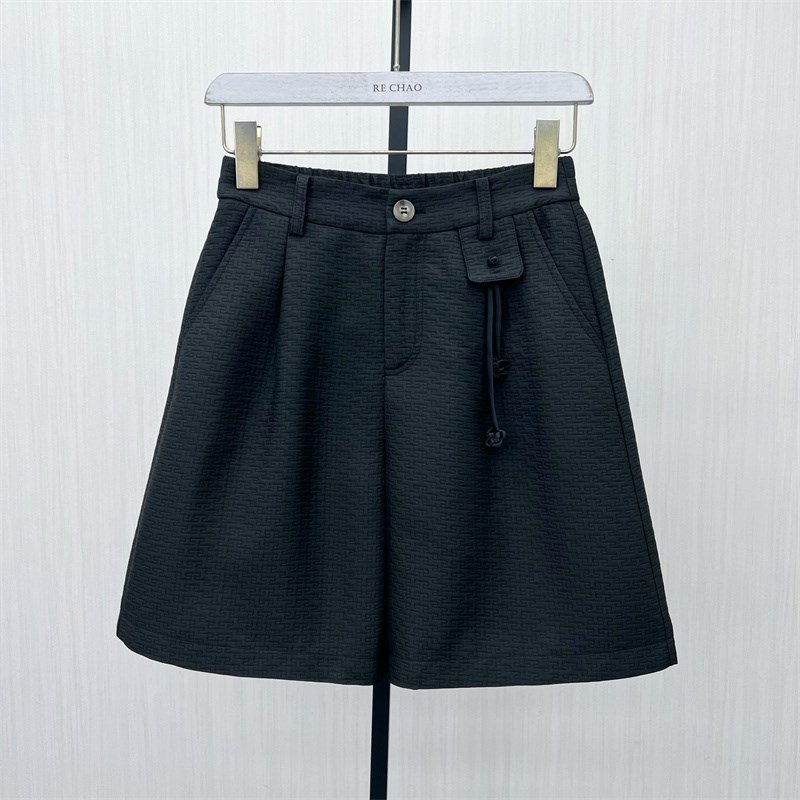 C●2025春季新品 西装短裤女高腰显瘦宽松休闲通勤a字阔腿Z裤5129