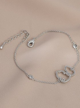 真金电镀微镶锆石气质手饰女高级感中国风葫芦手链个性时尚手镯潮