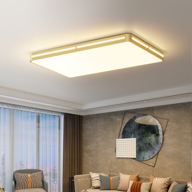 大尺寸客厅吸顶灯办公室酒店1.2米1.5m现代长方形特大号led主灯具