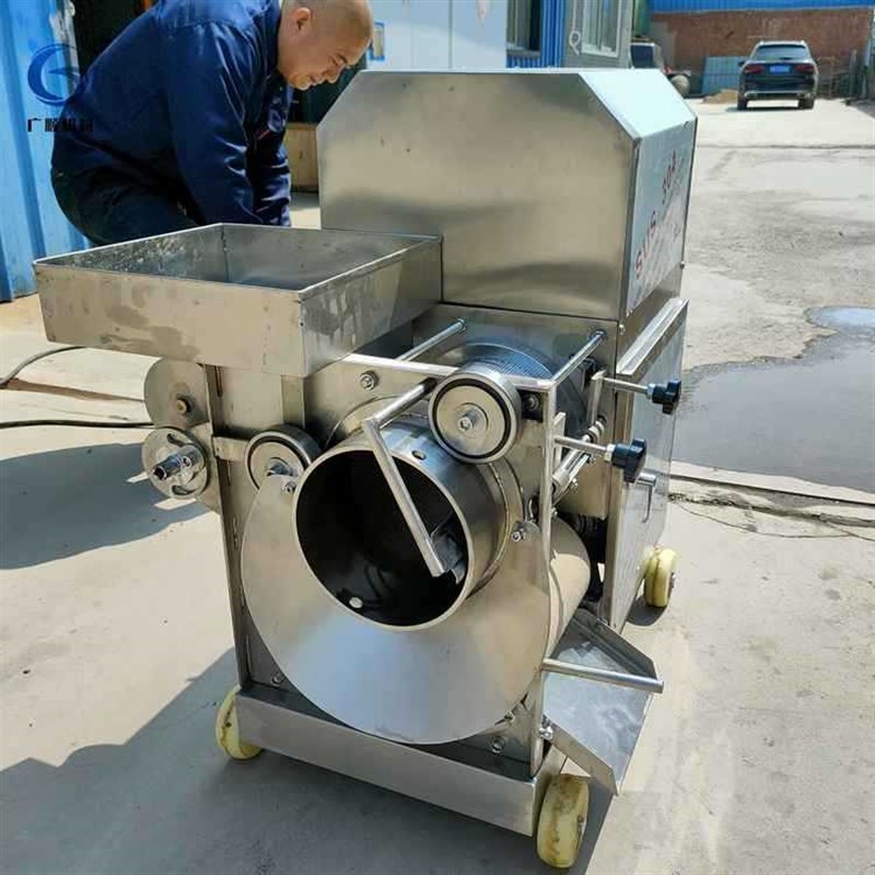 商用鱼肉采肉机去鱼皮鱼刺虾蟹去壳不锈钢采肉机全自动鱼肉采肉机