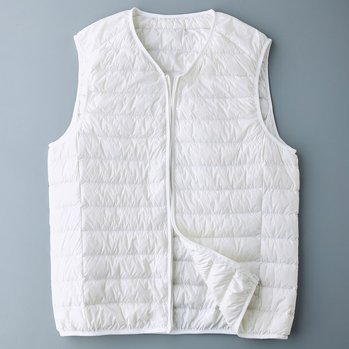 羽绒马甲男款V领轻薄羽绒服2022年新款男外套超火小背心内搭马甲