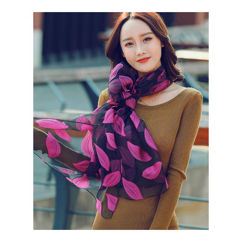 丝巾女百搭2020新款长款春秋冬季多功能围巾韩版TW披肩两用薄款纱