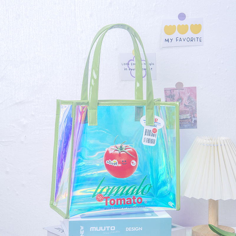 蔬菜图案手提袋新款便携手提包女