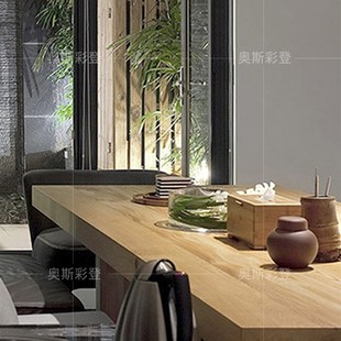 办公室实木泡茶桌沙发茶几组合原木茶桌长条桌新中式茶座桌椅套装