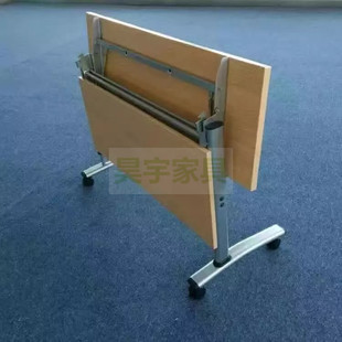 折叠会议培训桌椅学生桌补习班培训室桌椅两人位长条桌折叠条形桌