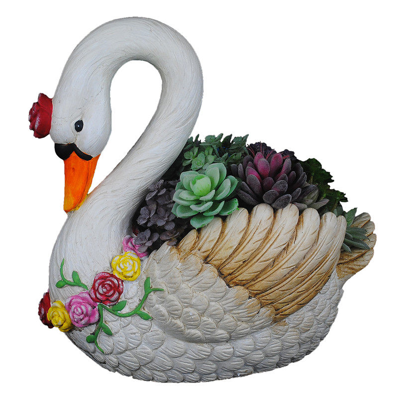 天鹅多肉绿植大号花盆庭院阳台景观装饰布展道具喝水鸭子园艺摆件,家居饰品,户外/庭院摆件,淘宝优惠券,粉丝福利购,淘宝优惠卷