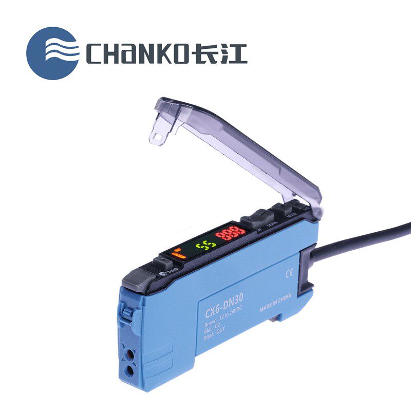 光纤放大器漫反射500mm对射2米 CX6高速智O能收光量自补光纤传感