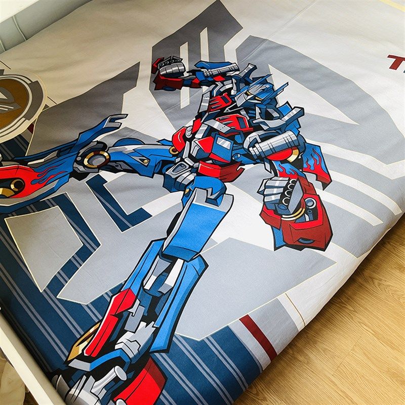 钢铁侠卡通儿童床单被套三件套单人上下床男童床笠床上用品四件套,床上用品,床品套件/四件套/多件套,淘宝优惠券,粉丝福利购,淘宝优惠卷