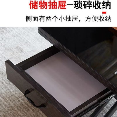 岩板升降茶几餐桌两用小户型茶几桌客厅家用一体式可变折叠可移动