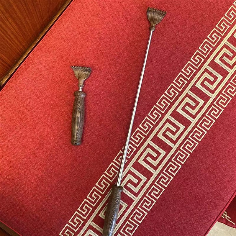 不求人痒痒挠抓背器抓背头部抓痒器新款伸缩家用高档按摩颈部实木