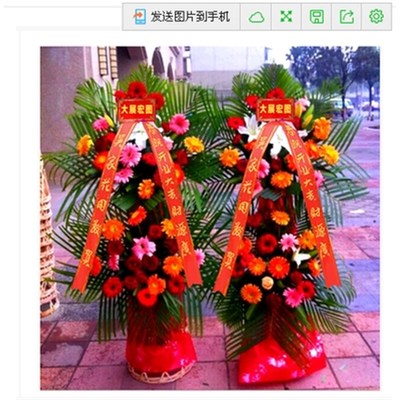 淄博张店义乌小商品城大润发明清街王府井美食街开业花篮庆典乔迁