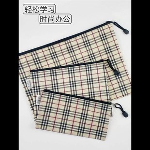 现金存放袋A4帆布文件袋资料袋a5防水牛津布产检W档案拉链袋钱包