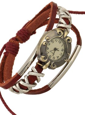 甜美可爱风串珠真皮手链 女生牛皮手链 学生手链 精美礼品礼物