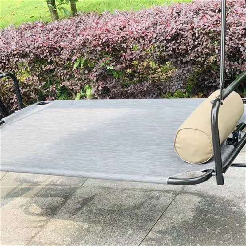 户外秋千升级版巴拿马三人位花园庭院秋千摇椅 阳台吊篮铁艺吊椅