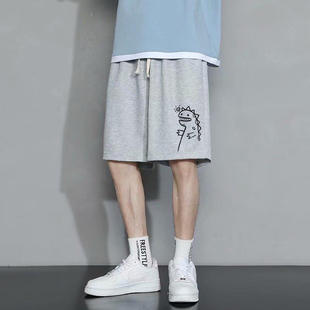 胖子五分裤 男宽松休闲纯棉胖哥运动潮牌弹力加肥加大码 子 短裤 夏季
