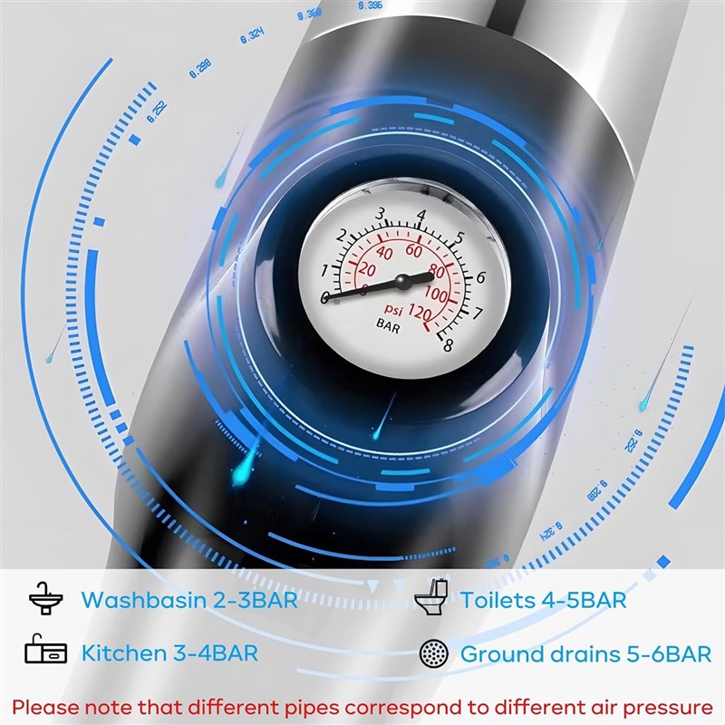 新款不锈钢桶马桶管道疏通器厕所下水道地漏堵塞高压一体式一炮通