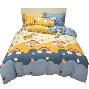 全棉被套单件纯棉100女孩房120x150x180x200x23U0儿童学生宿舍被