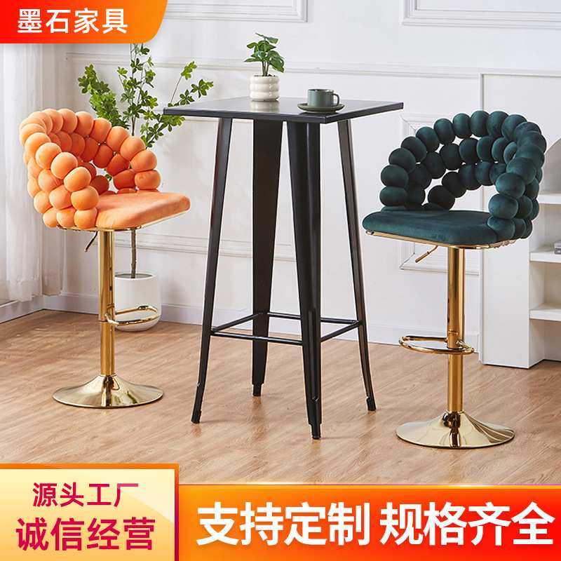 现代简约升降吧台椅旋转丝绒高脚椅前台收银台凳子家用餐厅岛台椅,模玩/动漫/周边/娃圈三坑/桌游,模型制作工具/辅料耗材,淘宝优惠券,粉丝福利购,淘宝优惠卷
