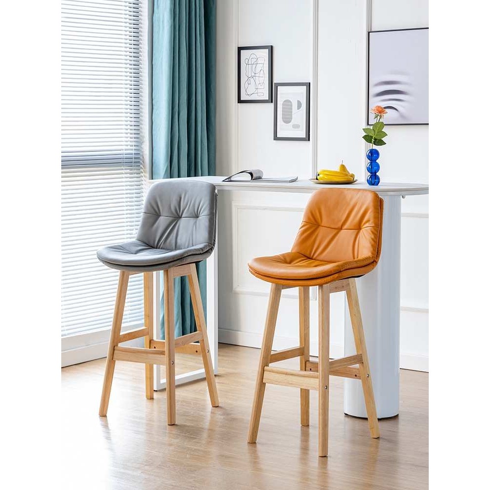 实木吧台椅轻奢家用靠背吧凳酒吧椅高脚凳北欧奶茶店椅子轻奢风,模玩/动漫/周边/娃圈三坑/桌游,模型制作工具/辅料耗材,淘宝优惠券,粉丝福利购,淘宝优惠卷