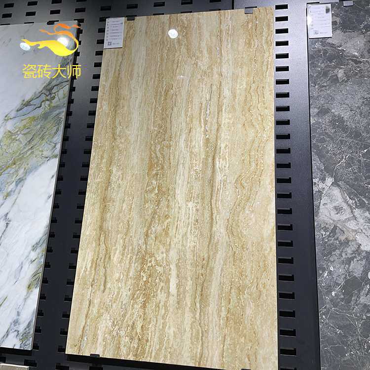 佛山瓷砖黄色通体大理石客厅地砖600x1200耐磨厨卫地板砖电视