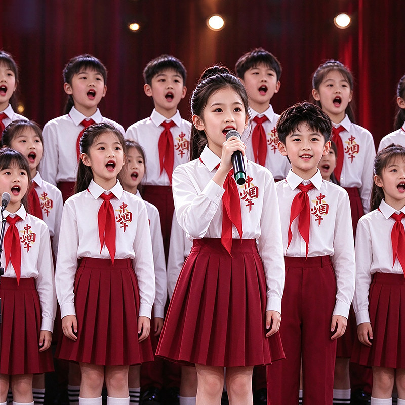 儿童合唱演出服朗诵演讲服装