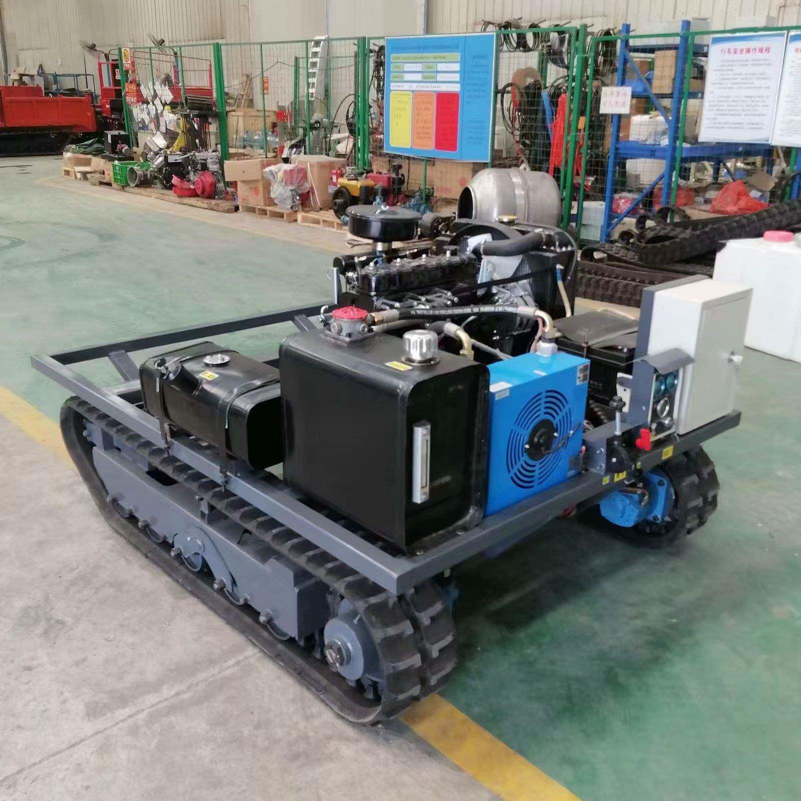 无线遥控履带底盘电动液压底盘总成清淤机器人底盘操作简单