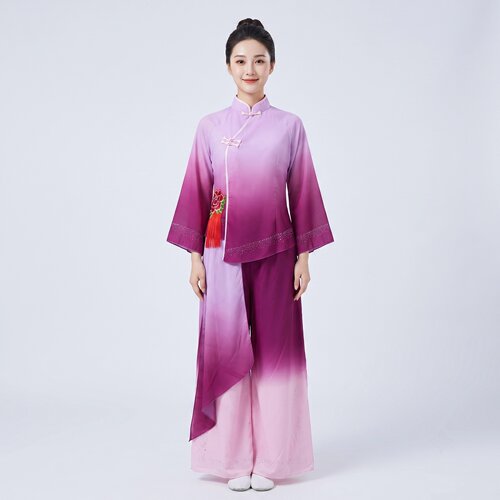 笄礼映芳华古典舞演出服女子独舞飘逸中国风秧歌服装套装表演服装