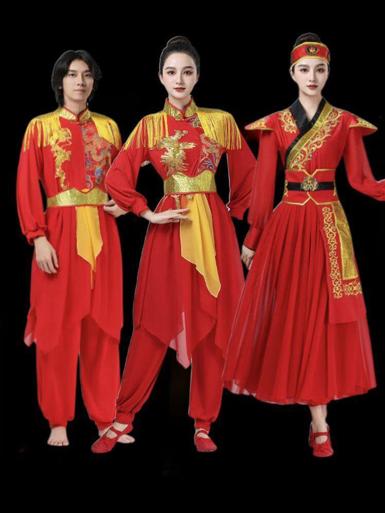 打鼓演出服装女新款腰鼓服装鼓舞威风锣鼓演出服指挥中国鼓打大鼓