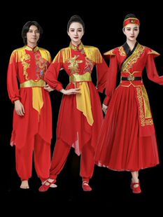 打鼓演出服装女新款腰鼓服装鼓舞威风锣鼓演出服指挥中国鼓打大鼓