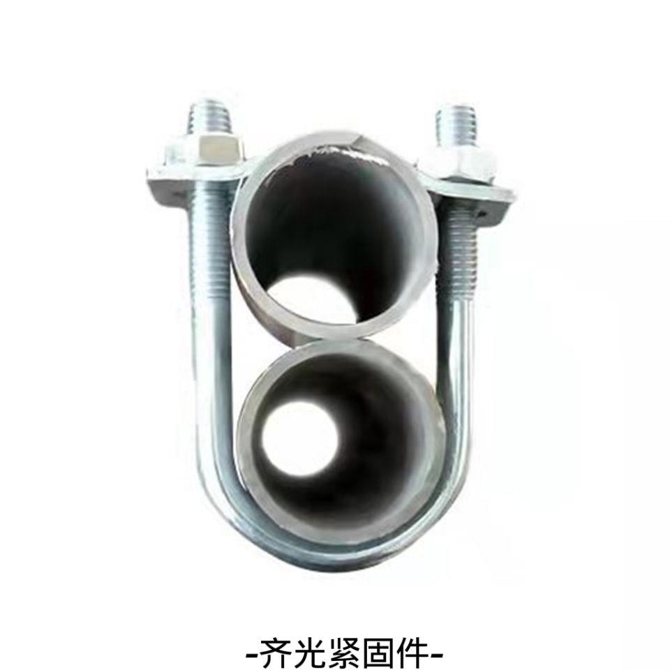 单U型管卡20/25/32/40/50管扣 双U型管卡 镀锌钢管卡扣限位栏卡扣